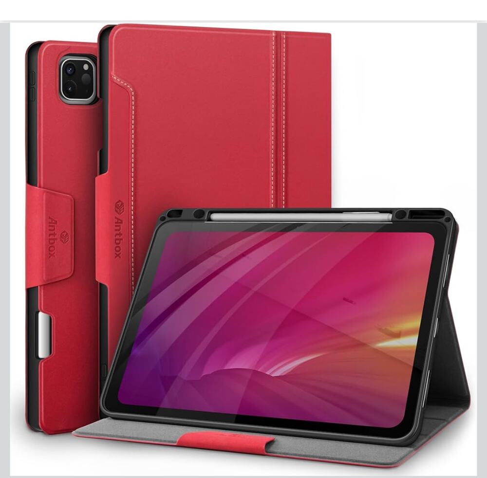 Antbox for iPad Pro 11 Inch Case M5 2025/M4 2024, Built-in Pencil Holder, Fully